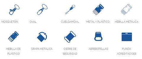 accesorios para lanyard